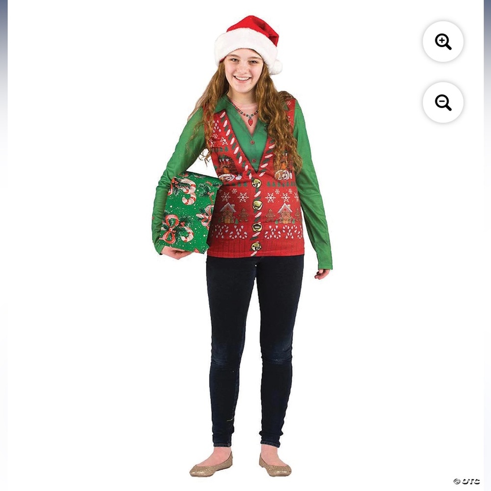 Embroidered Christmas Sweater Vest